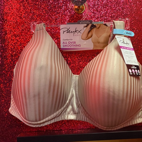 💥 SALE NWT Playtex Perfectly Smooth Bra Wireless in Nude 4707 - Picture 9 of 12